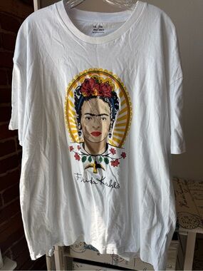 Celebrate It White Cotton Adult Tee with Small Multicolor Print